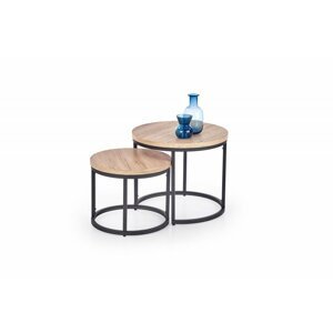 Set konferenčních stolků OREO — san remo / černá