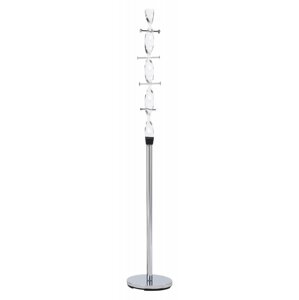 Stojanový věšák MAXIMA - 180 cm, chrom, akryl