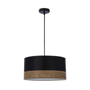 Candellux - Závěsná lampa Porto s černým stínidlem