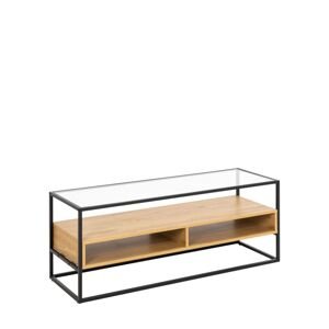 Skleněná TV skříňka Randolf (97902) dub