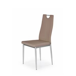Židle K202, čalouněná, eko kůže, cappuccino