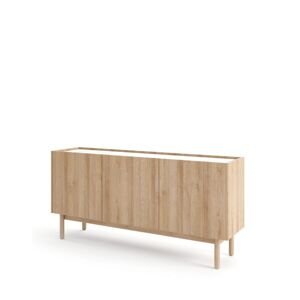 Boho nízká komoda, třídveřová (K144/68), dub riviera