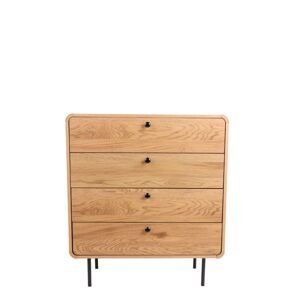 Komoda se 4 zásuvkami Siena (4401-1), divoký dub, 80 cm