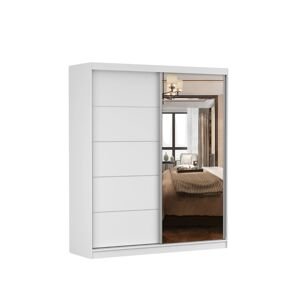 Posuvná šatní skříň se zrcadlem Bella 03 183 cm
