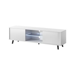 TV stolek Luna 01 LED bílý, 140 cm