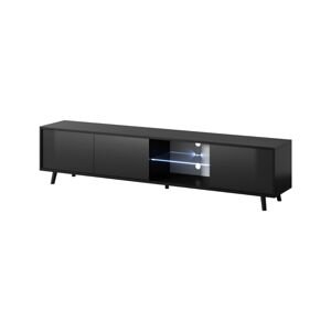 TV stolek Luna 02 LED černý, 175 cm