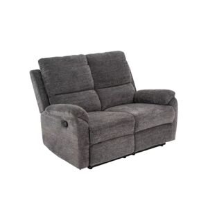 Spencer 2 Raven – dvoumístná relaxační pohovka s rozkládací funkcí