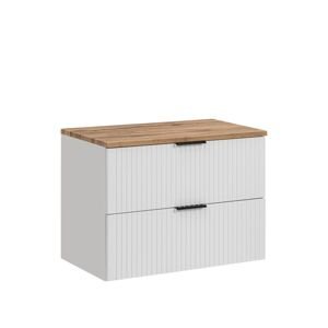 Koupelnová skříňka pod umyvadlo s deskou 80 cm ADEL, bílá (SET-ADW B 80 CM)