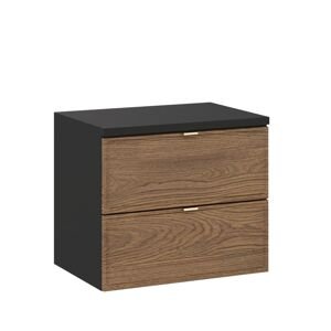 Koupelnová skříňka pod umyvadlo s deskou 60 cm, sada Talia Casella (SET-TC B BLACK 60CM)