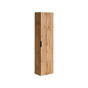 Vysoká závěsná koupelnová skříňka Adel Dub (ADEL OAK 80-01-B-1D)