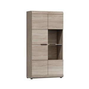 Nízká vitrína do obývacího pokoje Link C 80 cm dub sonoma