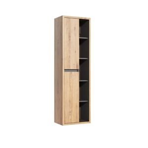 Závěsná úzká koupelnová skříňka (DEVON 801 FSC)
