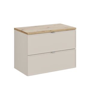 Skříňka pod umyvadlo s deskou Bella – Kašmír (SET-BC B ARTISAN 80CM)