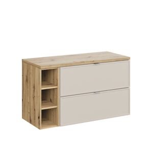 Sestava koupelnového nábytku: skříňka pod umyvadlo s deskou Bella (SET-BC B ARTISAN 100CM R)