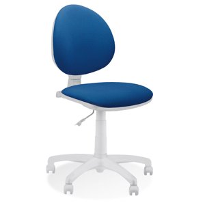 Nowy Styl Smart white RTS kancelářské křeslo modré