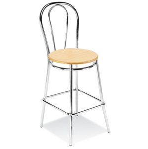 Barová židle Tulipan wood Hocker