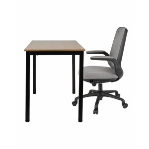 Grospol - Set: Křeslo Easy Black + Psací stůl Modern KJSTB