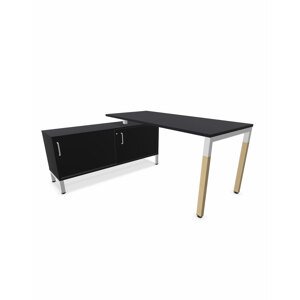 Psací stůl CS5040 4-L LWM 180 cm s sideboardem